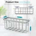 Sponge Holder for Kitchen Sink, Kitchen Sink Sponge Holder,Sink Caddy,Dish Soap Holder Ã¯Â¼ÂMat SilverÃ¯Â¼Â