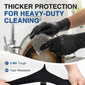 Schneider Black Nitrile Gloves, Gloves Disposable Latex Free, Powder Free Black Large 100