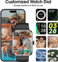 Smart Watch, Fitness Tracker with Heart Rate Monitor, Blood Oxygen, Sleep Tracker, 41Mm Touchscreen Smartwatch for Android Ios Swimming Waterproof