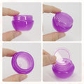 Beauticom 10G/10ML Frosted Container Jars with Inner Liner for Scrubs, Oils, Salves, Creams, Lotions, Makeup Cosmetics, Nail Accessories, Beauty