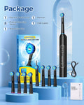 Rotating Electric Toothbrush for Adults with 8 Brush Heads, Sensitive Gum Care Electric Toothbrush with 3 Modes and 2 Min Smart Timer,