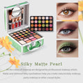 Color Nymph Beginner Makeup Kit for Teens with the Small Cosmetic Train Case Included 24-Colors Eyeshadow Palette Blushes Bronzer Highlighter