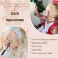 Face Body Glitter, Hair Glitter Sparkles Chunky Face Glitter Gel for Girls Makeup Singer Concerts Mermaid Festival Sequins Face Paint