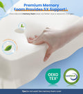 Ultra Pain Relief Cooling Pillow for Neck Support, Adjustable Cervical Pillow Cozy Sleeping, Odorless Ergonomic Contour Memory Foam Pillows,