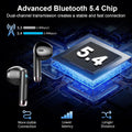 Wireless Earbuds, 2025 Bluetooth Headphones 5.4 HiFi Stereo, in-Ear Ear buds with 4 ENC Noise Cancelling Mics, 40H Playtime Sport Ear Buds with