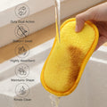 Multipurpose Kitchen Scrub Sponges, Heavy Duty Cleaning Non-Scratch Scrub Sponge, Reusable Microfiber Sponge for Household Cleaning, Random Colors