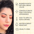 Elizabeth Mott Eyebrow Gel Makeup Ã¢ÂÂ Queen of the Fill Brow Tint & Volumizing Filler & Setter Ã¢ÂÂ Water-Resistant, Long-Lasting Ã¢ÂÂ