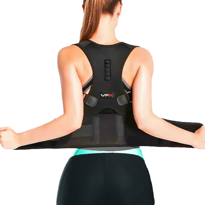Magnetic Posture Corrector, Men and Women, Fully Adjustable Padded Back Supporter, All Day Pain Relief, Lumbar, Neck, Spine, Shoulders, Scoliosis