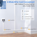 Yecaye 125in Cord Hider, Large Cord Covers for Wires on Wall, Cable Management Kit for Mount TVs, Wire Hider Cable Concealer for Home Office,