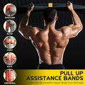 HOXWC Pull Up Assistance Bands, Adjustable Heavy Duty Resistance Band for Pull Up, 3 Pull Up Bands, Comfortable Fabric Feet/Knee Rest, Assistance
