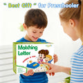 HahaGift Educational Toys for 3-5 Year Old Boy Girl Gifts, Matching Letter Learning Games Activities, Ideal Christmas Birthday Gift for Toddler