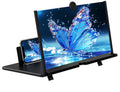 18" Screen Magnifier for Cell Phone – 3D HD Magnifing Screen Enlarger Projector for Movies Videos and Gaming – Foldable Phone Stand Holder with