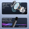 2-Pack Wireless Mini Lavalier Lapel Microphone for iPhone,iPad(Lightning) - 65ft Cordless Clip on Dual Mics with Noise Reduction 6H Working Time