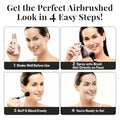 Magicminerals Airbrush Foundation by Jerome Alexander Ã¢ÂÂ 2Pc Set with Airbrush Foundation and Kabuki Brush - Spray Makeup with Anti-Aging