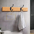 ZEYU Wall Hooks,10Pcs Coat Hooks Hardware Towel Hooks for Hanging Coats Double No Rust Black Robe Hooks Wall Mounted with Screws for Key, Towel,