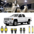 Xpismii 12 Piece 6000K White Interior LED Light Kit Package Replacement for Chevy Chevrolet Silverado/GMC Sierra 2007 2008 2009 2010 2011 2012