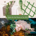 12 Pack Fake Vines for Room Decor Artificial Ivy Garland with Clip Green Flowers Hanging Plants Faux Greenery Leaves Bedroom Aesthetic Decor for