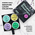 Aromatherapy Shower Steamers Gift Set – Mint, Eucalyptus, Sandalwood, Lavender – Essential Oil Vapor Shower Tablets, Individually Wrapped Melts,