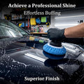 Sukh 12PCS Car Buffing Pads - Car Polishing Bonnet Pad Buffing Pads 5 to 6 Inches Microfiber Polish Pads Orbital Buffer Pads Wax Cover Kit for