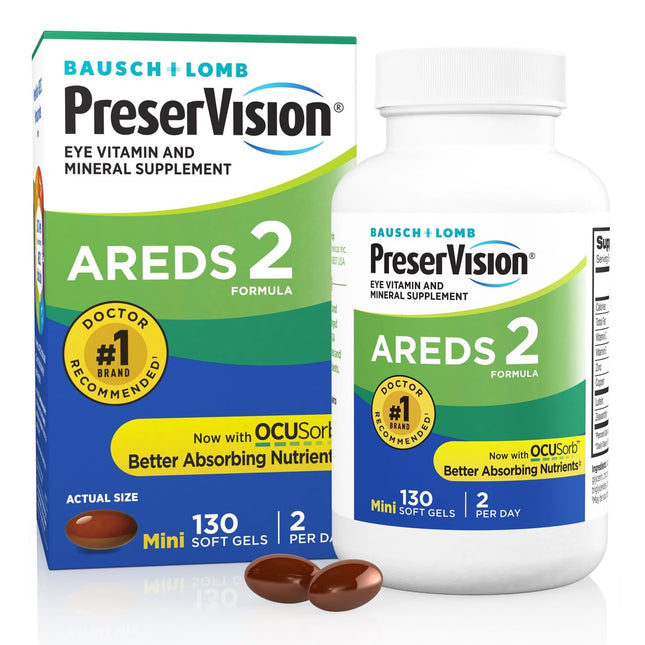 Preservision AREDS 2 Eye Vitamin & Mineral Supplement with Ocusorb, with Lutein 