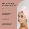 Kitsch Microfiber Hair Towel Wrap for Women - Pink Pink 1 Count