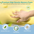 Cervical Pillow for Neck Pain Relief, Ergonomic Neck Pillow for Sleeping Contour Memory Foam Pillows with Cooling Pillowcase, Orthopedic Bed