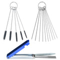 Carburetor Carbon Dirt Jet Remove Cleaner Tool Kit | 13 Cleaning Wires Set + 10 Cleaning Needles + 5 Nylon Brushes for Motorcycle ATV Moped Welder