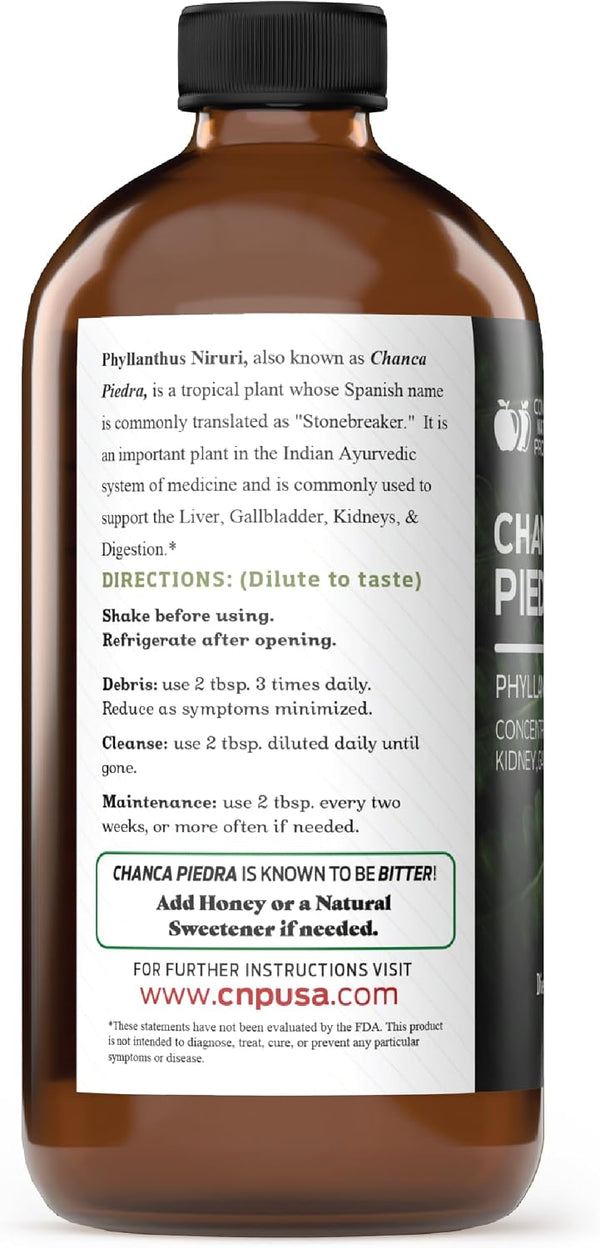 CNP | Chanca Piedra Organic Tincture 16oz - Stone Breaker, Kidney Support | Organic chanca piedra liquid extract for kidney cleanse support, stone