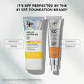 IT Cosmetics Hello Sunshine Hydrating Sunscreen SPF 50 (1.69 fl oz) | 3-in-1 Daily Face Sunscreen + Hydrating Serum + Makeup Primer - No White