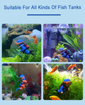 2-Pack Floating Fish Tank Decorations Little Diver Aquarium Decoration Aquarium Accessories Fish Playmate for Fish Tank Suitable for All Kinds of