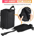 Medical Molle Pouch Tactical - 1000D Nylon First Aid Pouch, Big Capacity EMT Pouch Utility, Heavy Duty Military Grade Rip-Away Ifak Pouch for Home