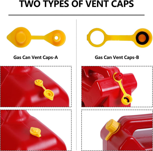 Gas Can Spout Replacement Kit, Gas Can Nozzle Replacement (2 Kit-Yellow) All gaskets are installed and ready to use upon receipt. For 1/2/5/10