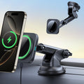 ESR for Qi2 15W Magsafe Car Mount Charger, Qi2-Certified Magsafe Car Charger, Dashboard/Windshield Magnetic Wireless Charging, Car Phone Mount for