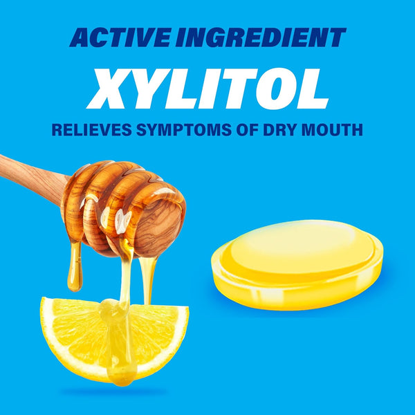 ACT Dry Mouth Moisturizing Gum With Xylitol, Soothes, Moisturizes & Freshens, Honey-Lemon, Value Size, 36 ct. 36 Count