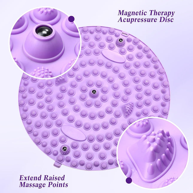 4 Pack Foot Massager Mat Foot Reflexology Pad with Magnetic Relaxation Massage Feet Pressure Point Pad anti Fatigue Walk