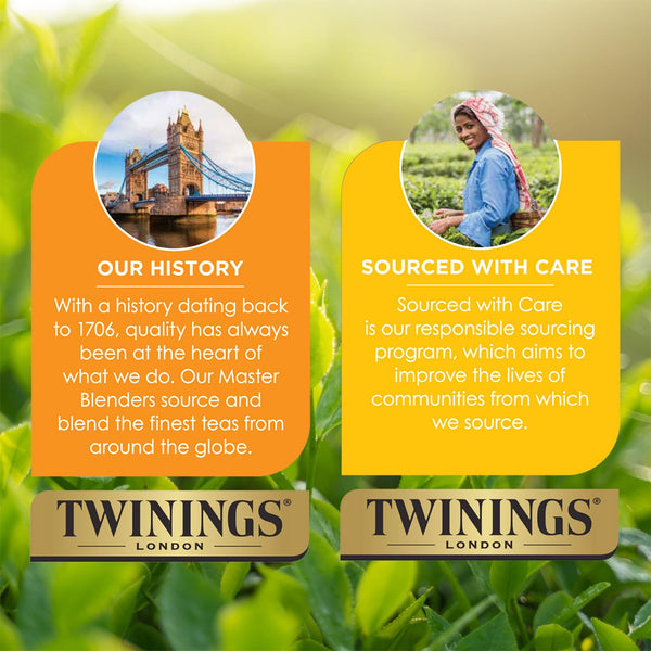 Twinings Black Tea Variety 3-Pack with Earl Grey Tea, English Breakfast Tea, Irish Breakfast Tea, and Lady Grey Tea Bags, Individually Wrapped, 20