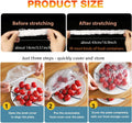 200PCS Bowl Covers Bread Proofing with Storage Bags, Fits Bowls up to 12", Plastic Wrap for Food Plastic Bowl Covers Elastic Reusable Plate Covers