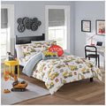 Waverly Kids under Construction Modern Graphic 3-Piece Reversible Comforter Set, Full/Queen, Multicolor