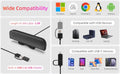 Computer Speakers for Desktop PC, Monitor Speakers, USB Plug-In, Wired, External Speaker for Laptop, Small Computer Soundbar for PC, with Loud
