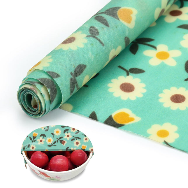 Beeswax Wraps for Food, Large 39.4'' X 13'', Reusable Beeswax Paper Roll for Bre