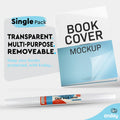 Enday Contact Paper Clear, 13.5” x 5-Feet, Transparent Self Adhesive Book and Textbook Covers for Paperbacks and Hard Covers, Plastic Protective