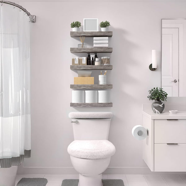 Sorbus Floating Shelves for Wall – 16 Inch Floating Shelf for Kitchen, Bedroom, Living Room, Bathroom, Home & Wall Decor - Mounted Bathroom