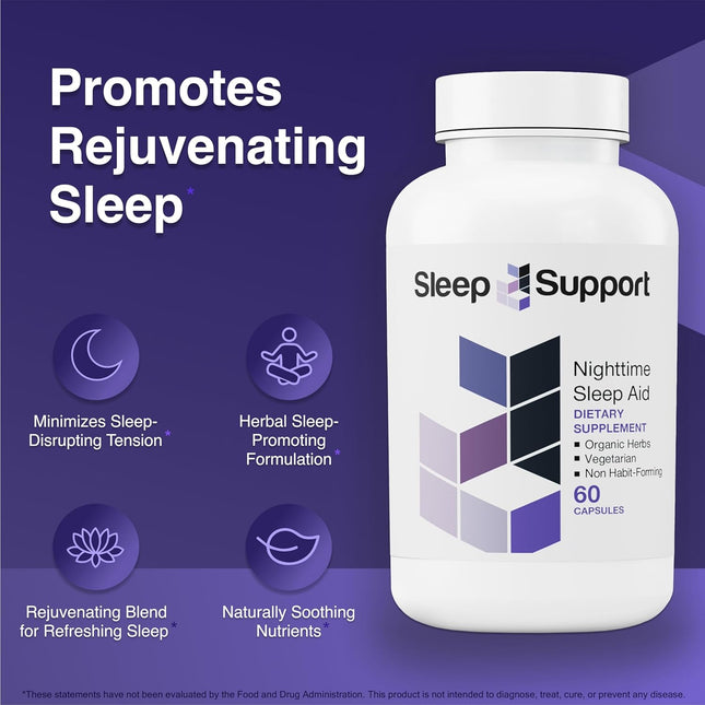 Sleepsupport - Natural Sleep Aid for Adults to Help Promote Calm and Relaxation 