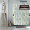 TIKABC Shower Curtain Liner, 4G PEVA Banana Leaves Shower Liner, Plastic Waterproof Shower Curtains, 72x72 inch with Grommet Holes 3 Magnetic Weights