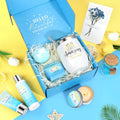 Birthday Gifts for Women, Ocean Scented Relaxing Spa Gift Baskets for Women Mom Her Wife Sister Friends Coworker Employee, Self Care Bath and Body
