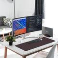 Leather Desk Pad Protector,Non-Slip Desk Pad(Black, 23.6" x 13.7") Black 23.6" x 13.7"