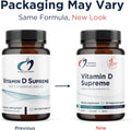 Designs for Health Vitamin D Supreme - Vitamin D 5000 IU with 2000Mcg Vitamin K as MK4 for Bone Health, Heart Health & Immune Support - Vitamin D3