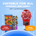 Gumballs for Gumball Machine - 1 Inch Large Gumballs - King Gumballs in Bulk - 2.4 Lb Gumball Machine Refills - 140 Pcs Giant Gumballs - Bulk Gum