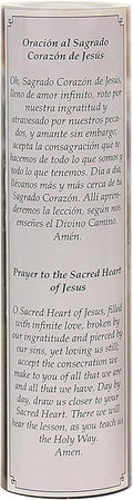 Stonebriar LED Saint Prayer Candle — Automatic Timer, Flameless Candle for Prayer, Memorials & Religious Décor, Jesus, 8" 1 Count Jesus