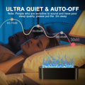 Colorful Flame Fire Diffuser Humidifier, Ultra-Quiet Aroma Essential Oils Aromatherapy Diffusers for Large Room, Bedroom, Office (Timeable,
